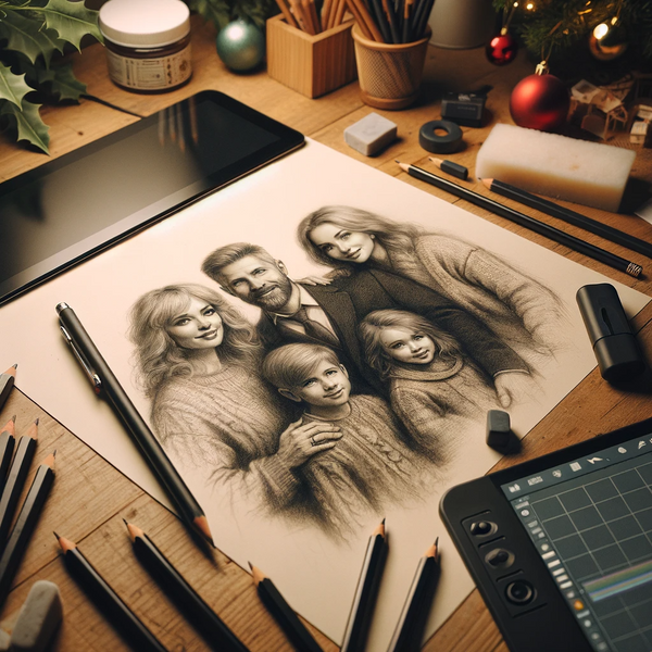 Capture the Essence of Love: Why a Digital Portrait from Charlie's Drawings AU is the Ultimate Christmas Gift