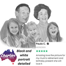 Load image into Gallery viewer, Embrace Eternity: Unforgettable Custom Portraits Bridging Generations